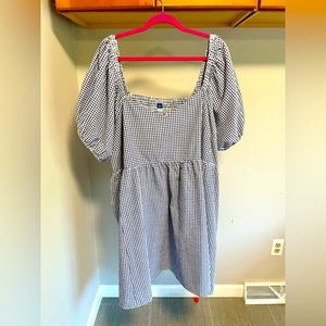 Old Navy gingham midi dress, plus size